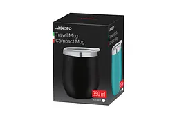 Термокухоль Ardesto Compact Mug 350 мл чорний - мініатюра 4