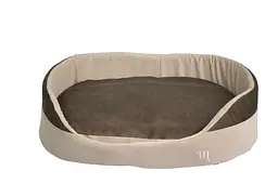 Лежак Елегант Zoobaza - бежевий+коричневий, 54х76х15