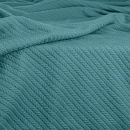 Плед-покривало Cosas Knitted Braid Azure косичка 75х95 см (Blanket_50Azure_KnittedBraid_75x95) - мініатюра 3
