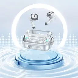 Бездротові навушники Hoco EW55 TWS gaming headset | BT5.3, 30/300mAh, 4h | silver - мініатюра 3