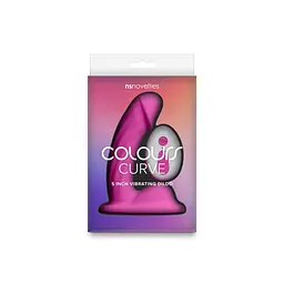 Ділдо з вібрацією NS Novelties Colours Curve Vibrating 5 Dildo - миниатюра 3