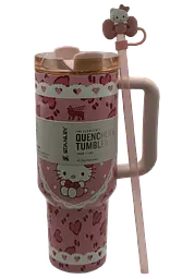 Термос термочашка Stanley Quencher H2.0 Tumbler Світиться у темряві 1,18 л Hello Kitty Pink Love Edition KT7001978 - мініатюра 5