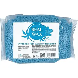 Віск для депіляції Bella Donna Real Wax блакитний плівковий синтетичний в гранулах 800 г