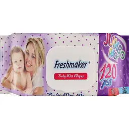 Вологі серветки Freshmaker baby 72 шт. - мініатюра 2