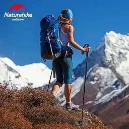 Трекінгова палиця телескопічна Naturehike ST10 (NH19S010-T) 120 см - блакитна - мініатюра 8