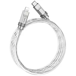 Дата кабель Hoco U113 Solid 20W Type-C to Lightning (1m) Silver - мініатюра 2