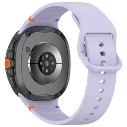 Силіконовий ремінець на смарт годинник Samsung Galaxy Watch 8 40mm/8 Classic 46mm/8 44mm, Silicone, lavender, зі зручною застібкою, на фітнес браслет, ArmorStandart (ARM86864) - мініатюра 2
