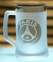 Пивний келих 660 мл ФК ПСЖ Paris Saint-Germain з гравіюванням подарунок для фаната   футбольний кухоль - мініатюра 3