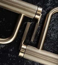 Змішувач для умивальника Rea Argon високий brushed gold REA-B7802 - мініатюра 3