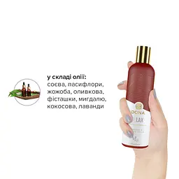 Натуральна масажна олія Dona Relax Lavender & Tahitian Vanilla (120 мл) з ефірними оліями - мініатюра 4