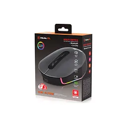 Мишка REAL-EL RM-470W Wireless/Bluetooth Dark Gray (EL123200049) - мініатюра 2