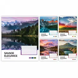 Зошит учнівський 1 Вересня Savage elegance А5 96 лінія 5 шт. (769021)