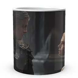 Кухоль GeekLand The Witcher Відьмак Геральт Цирі TW 002.016 330 мл білий - мініатюра 2