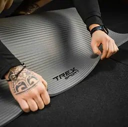 Коврик для йоги Trex Sport TX-019NGM NBR 1см 190х80 сірий