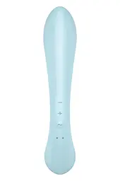 Вібратор кролик Satisfyer Triple Oh 24 см блакитний - мініатюра 5