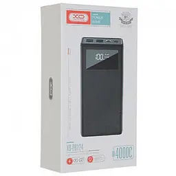 Універсальна мобільна батарея XO PR124 40000 mAh (Black) - мініатюра 4