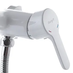 Змішувач для душу Ibergrif Square M12022W IB0032, Білий матовий - мініатюра 2
