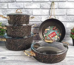Набір посуду O.M.S. Collection 3037 Gold 9 предметів