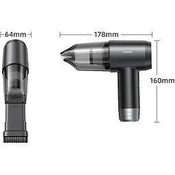 Автомобільний пилосос Usams XJ Series 6in1 ZB291 Black [ZB291XCQ01] - мініатюра 3