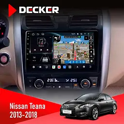 Штатна магнітола Nissan Teana 2013-2018 Decker D10-011 4x64, DSP, 4G, 360 Decker (НФ-00006160)