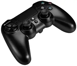 Геймпад Canyon для PlayStation 4 бездротовий з тачпадом LED підсвічування подвійний мотор для чутливого відгуку макроси Black (CND-GPW5)