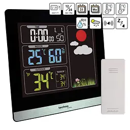 Метеостанція Technoline WS6448 Black (WS6448), Чорний - мініатюра 11