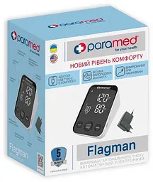 Тонометр Paramed Flagman автоматичний з адаптером Type-C та голосовим супроводом