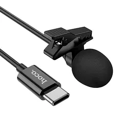 Мікрофон петличний Hoco L14 Type-C (2m) Black - мініатюра 4