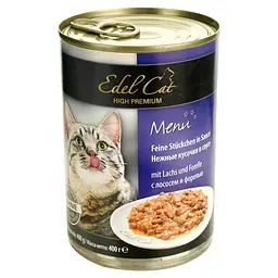 Вологий корм для котів Edel Cat з лососем та фореллю в соусі 400 г - мініатюра 2