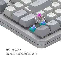 Клавіатура Dark Project ALU87 Daylight Білий/Сірий (DPKB_DAYLIGHT_87_ANSI_UA) - мініатюра 8