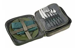 Столові прилади набір Mivardi M-Carp Premium для риболовлі і туризму дві персони - мініатюра 2