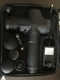 Ударний перкусійний масажер тригерних точок Massage Gun 2500 mAh (6 насадок, 30 швидкостей) - мініатюра 5