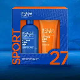 Набір Baylis & Harding Sport 27 Citrus Lime & Mint: Шампунь-гель для душу 300 мл + Гель для душу 200 мл - мініатюра 3