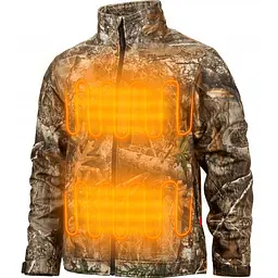 Куртка з підігрівом MILWAUKEE, M12 HJCAMO6-201(L), камуфляжна (розмір L) (+зар.пр., 1 акум.Х 2А·год) - мініатюра 3