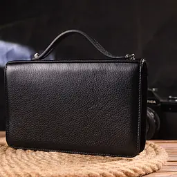 Чоловіча шкіряна барсетка Canpellini 21,5х13,5х4 см sum0022446 - мініатюра 9