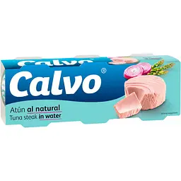 Тунець Calvo у власному соку 3 шт. x 80 г
