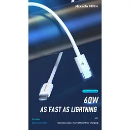 Дата кабель USB-C to USB-C 1.0m PD-B83a 60W Proda (PD-B83a-WHT) - мініатюра 2