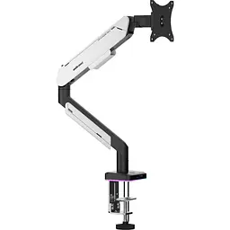 Настільне кріплення для монітора Anda Seat Stealth Pro II RGB 17''-42'' White (AD-W-A9X-1S-BW) [123491] - мініатюра 3