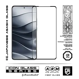 Захисне скло для Xiaomi Redmi Note 14 5G, Icon, 2.5D загартоване скло, повне проклеювання, глянсове, удароміцне, з олеофобним покриттям, сумісне з чохлами, міцність 9H, проста установка, ArmorStandart (ARM83174) - мініатюра 2