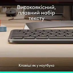 Клавіатура Logitech Signature Slim K620 for Business USB-C UA Graphite (920-013333) - мініатюра 3
