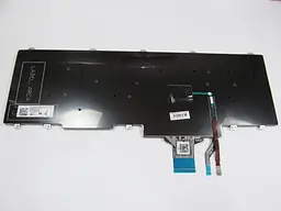 Клавіатура для ноутбуків Dell Latitude E5550 Series чорна без рамки, з трекпоінтом UA/RU/US High - мініатюра 2