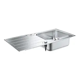 Кухонна мийка Grohe 1000 x 500 мм з ексцентриком, 1 чаша, матова 31563SD1, Нержавіюча сталь