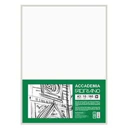 Папір для рисунку Fabriano Accademia пакет А3 (29,7х42 см) 10 арк. дрібне зерно 160 г/м² (4823098531869)