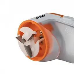 Акумуляторна машинка для видалення катишків із 3 ножами 45 мм Lint Remover RAF R.4100 прилад для зняття ковтунців з одягу та насадкою для чищення меблів з знімним резервуаром Білий з помаранчевим - мініатюра 7
