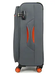 Валіза Середній 67х42х28 тканинний Airtex 825 на 4 колесах Сірий - мініатюра 5