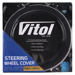 Чохол на руль VITOL M чорн. (VLOD-BRLT85 BK M) - мініатюра 4