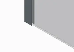 Душова перегородка Koer Sr SP03-30x200-TR-01 Walk-In (рухома.частина) прозоре скло Easy Clean 8мм, хром KR5399, прозорий, хром - мініатюра 8
