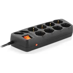 Мережевий фільтр живлення REAL-EL REAL-EL RS-10 Protect, 3m, black (EL122300039) - мініатюра 6