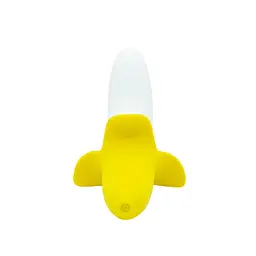 Вібратор-банан Banana Bliss Mini Silicone Vibrator, вагінально-кліторальна стимуляція, 10 режимів - мініатюра 2