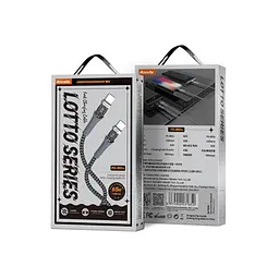 Дата кабель USB-C to USB-C 1.3m Lotto PD-B89CC Black Proda (PD-B89 (C-C)-BK) - мініатюра 2